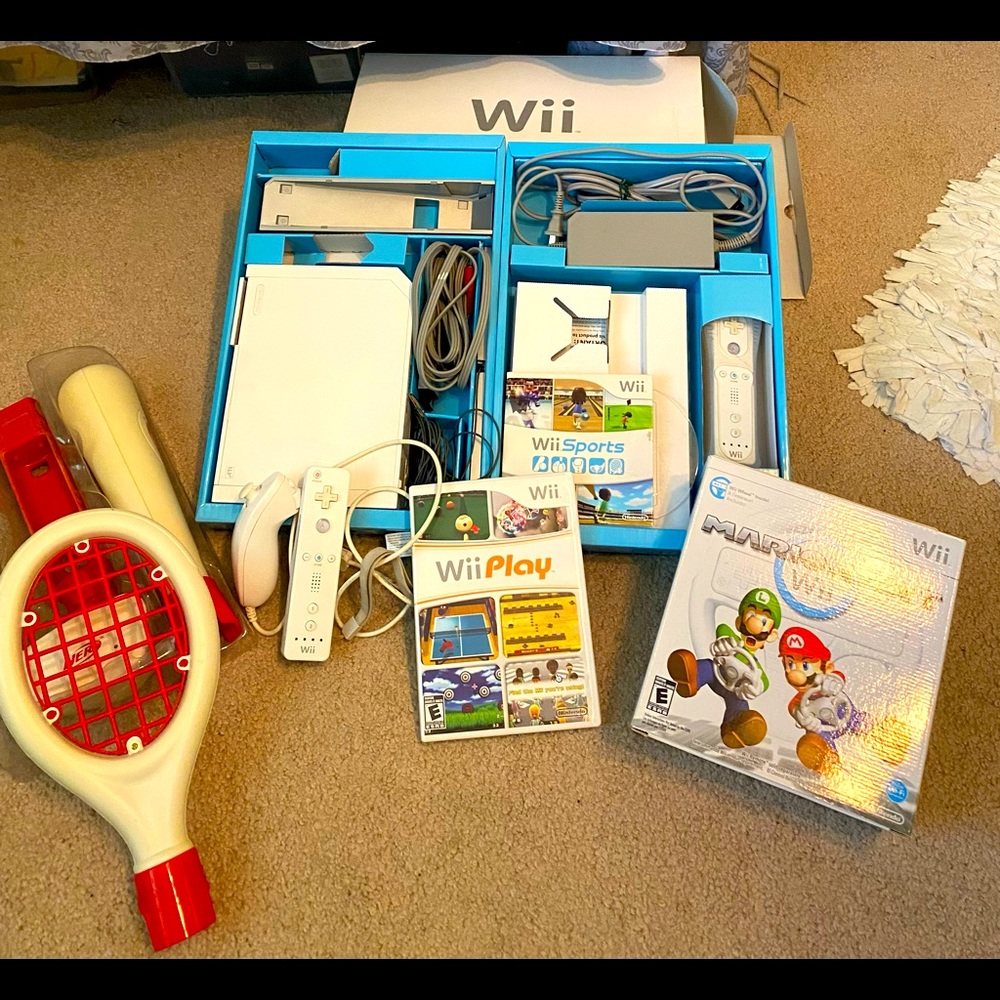 SOLD  Nintendo Wii game console, games and accessories